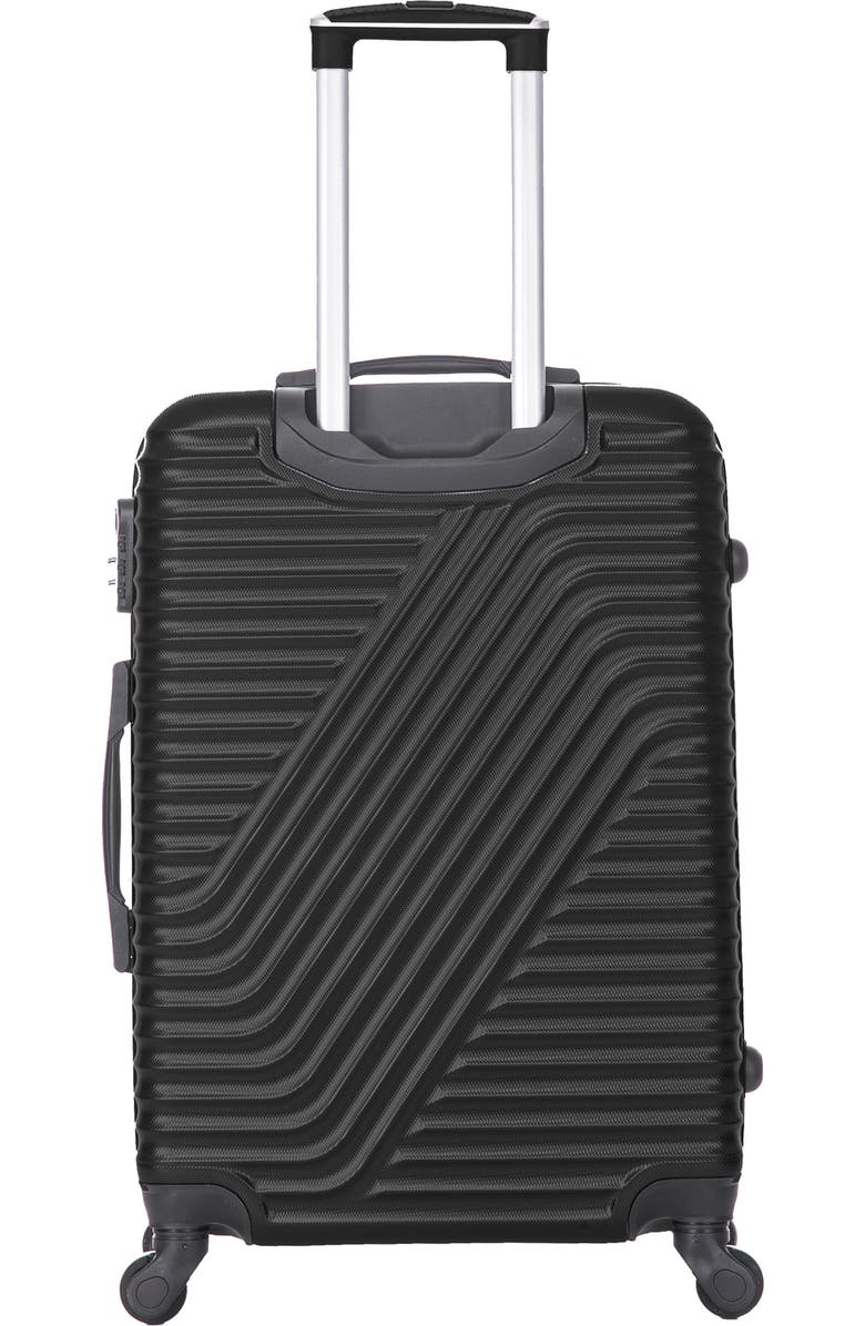 TUCCI Travola Hardshell 3-Piece Spinner Luggage Set, Alternate, color, Black