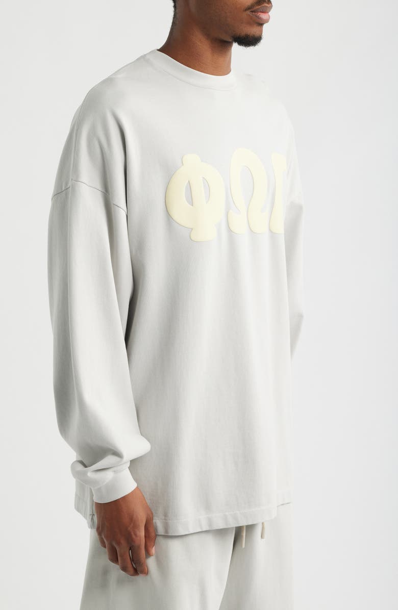 Fear of God Essentials Merch Long Sleeve Graphic T-Shirt, Alternate, color, Washed Overcast