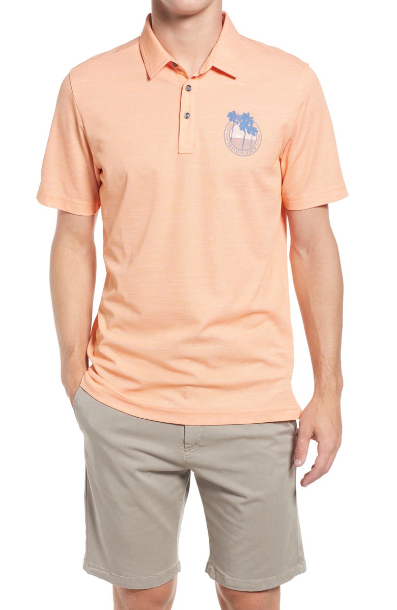 TravisMathew Brogrammer Slub Piqué Polo, Main, color, 