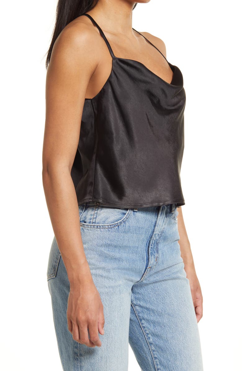 Lulus Hold Onto Love Cowl Neck Satin Camisole, Alternate, color, 