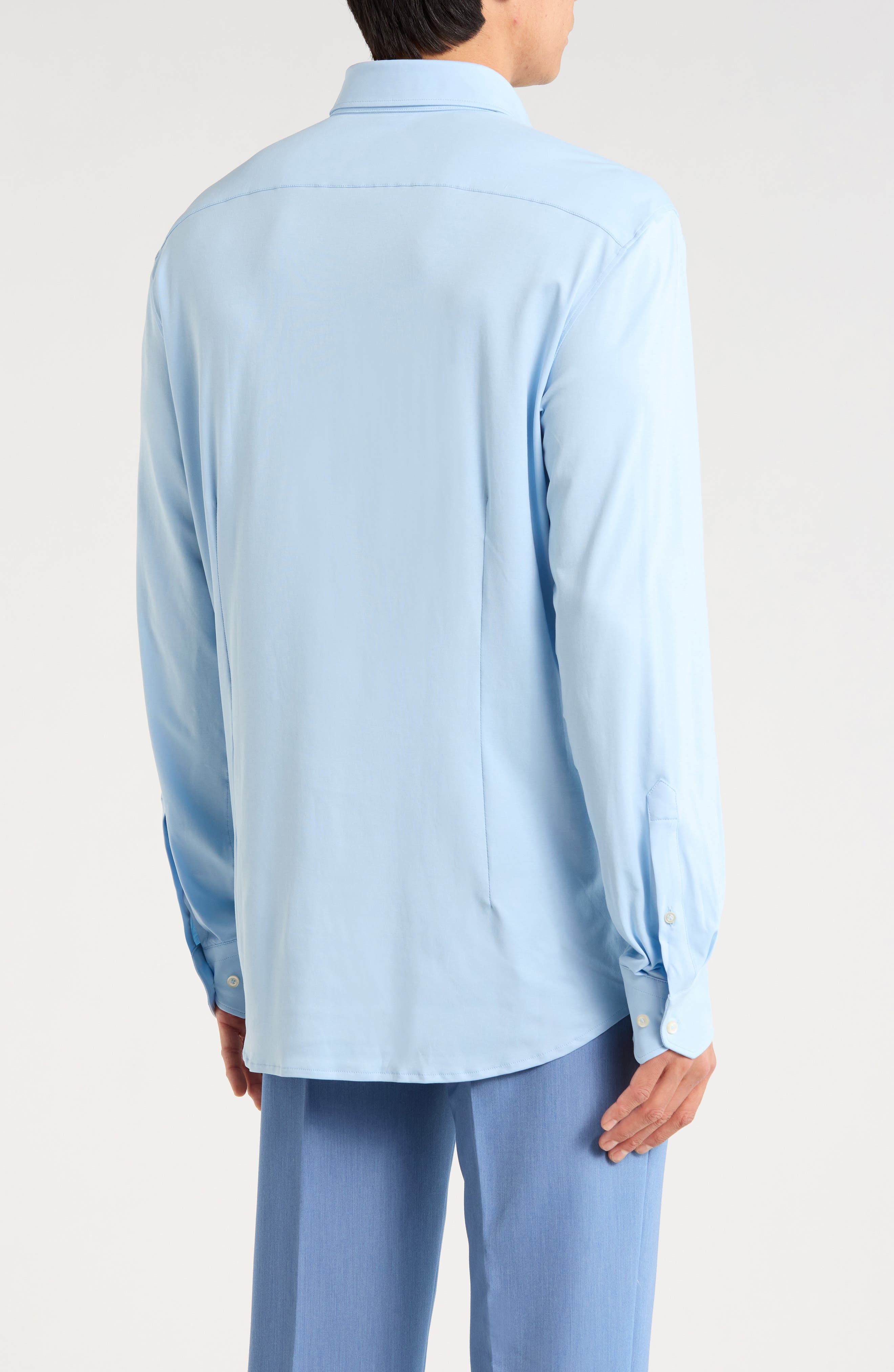 Modern Fit 4Flex Stretch Knit Button-Up Shirt - image 2