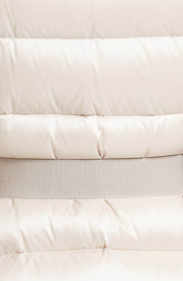 Moncler Tatie Belted Down Puffer Coat with Removable Genuine Fox Fur Trim, Alternate, color, 