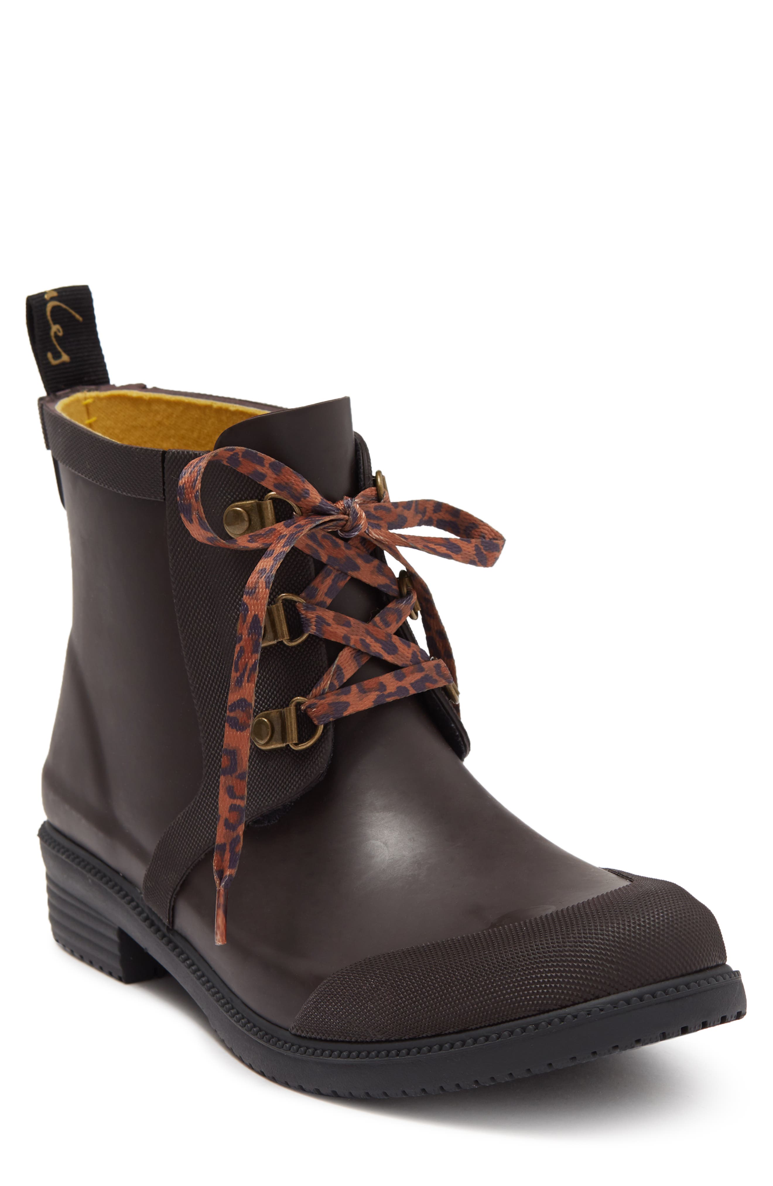Ashby Waterproof Rain Boot, Main, color, DKBROWN