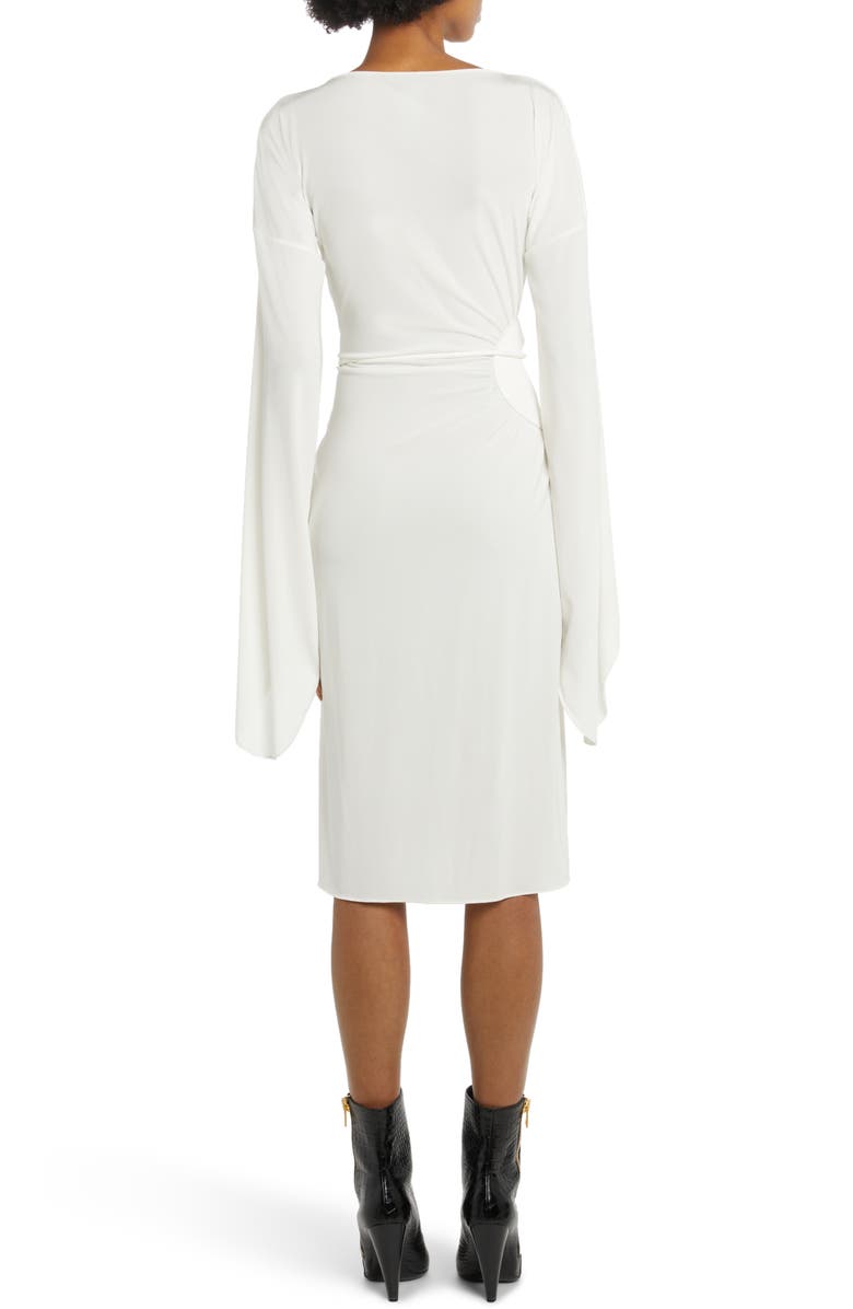 TOM FORD Cutout Waist Asymmetric Jersey Dress, Alternate, color, 