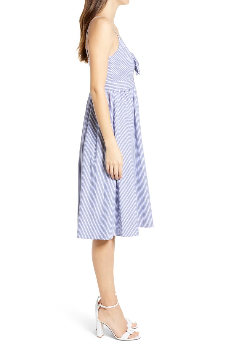 Joyful Days Knot Front Sundress, Alternate, color, BLUE STRIPED