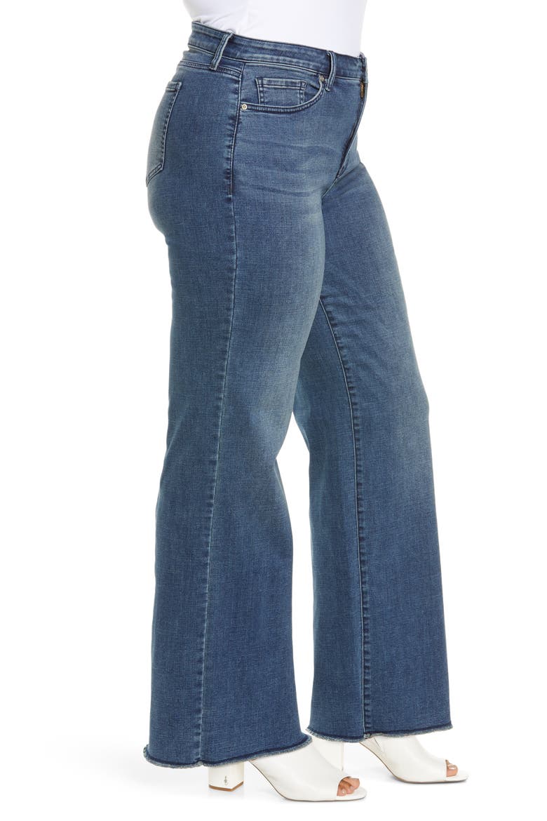 Teresa Fray Hem Wide Leg Jeans, Alternate, color, LAZARO