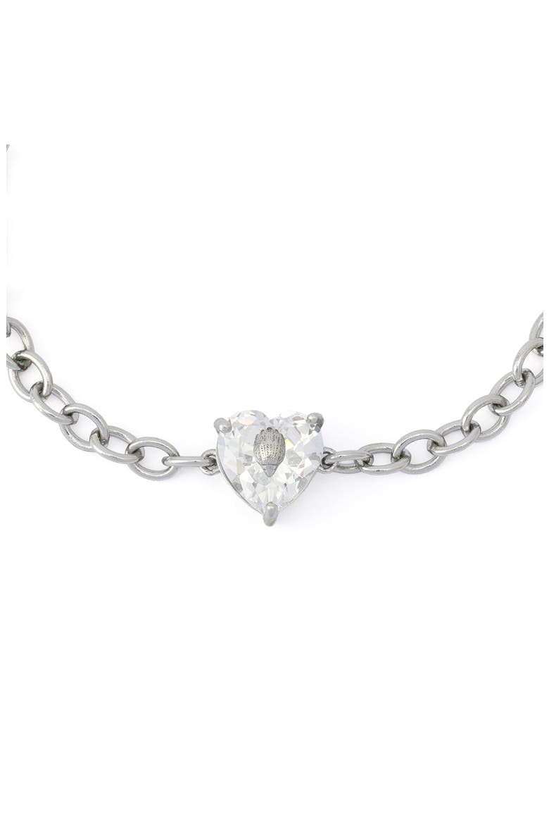 Crystal Heart Flex Bracelet, Alternate, color, CRYSTAL