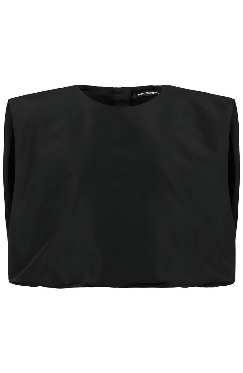 Nocturne Taffeta Crewneck Blouse, Alternate, color,