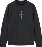 AllSaints Knox Cotton Crewneck Sweatshirt
