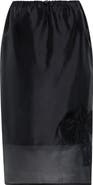 Cecilie Bahnsen Bria Embroidered Bow Silk Blend Organza Skirt