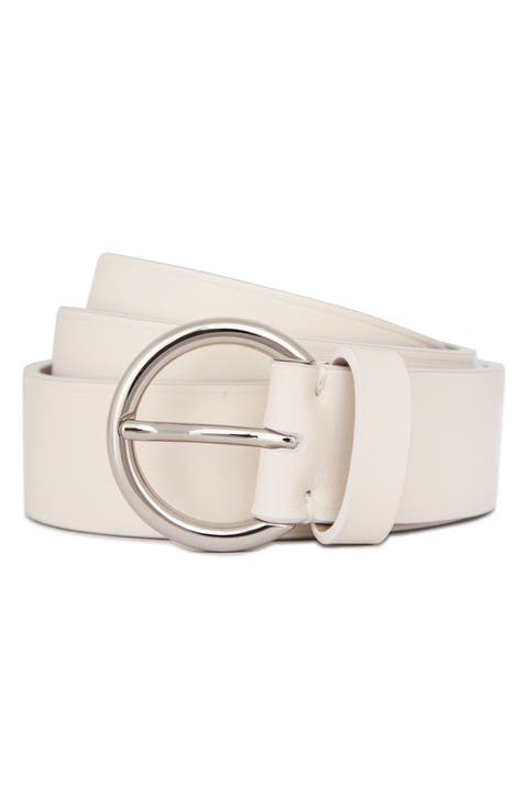 Flat Ring Leather Belt