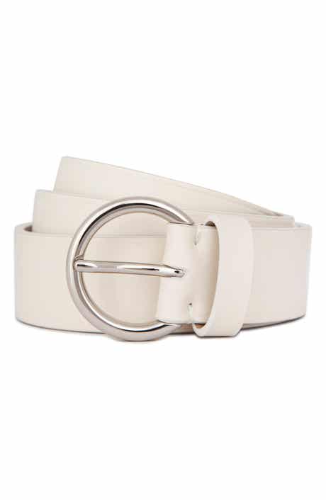 Flat Ring Leather Belt