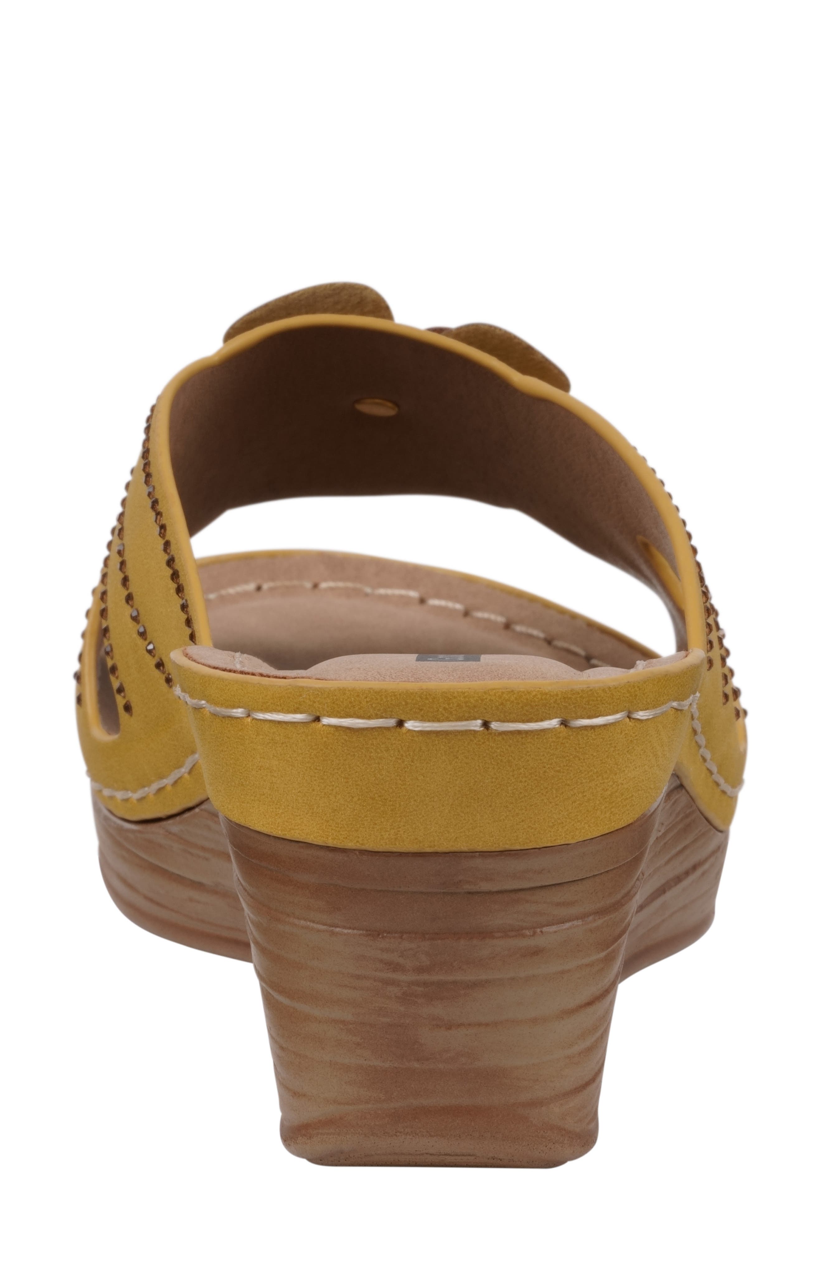 Fiora Wedge Sandal, Alternate, color, YELLOW