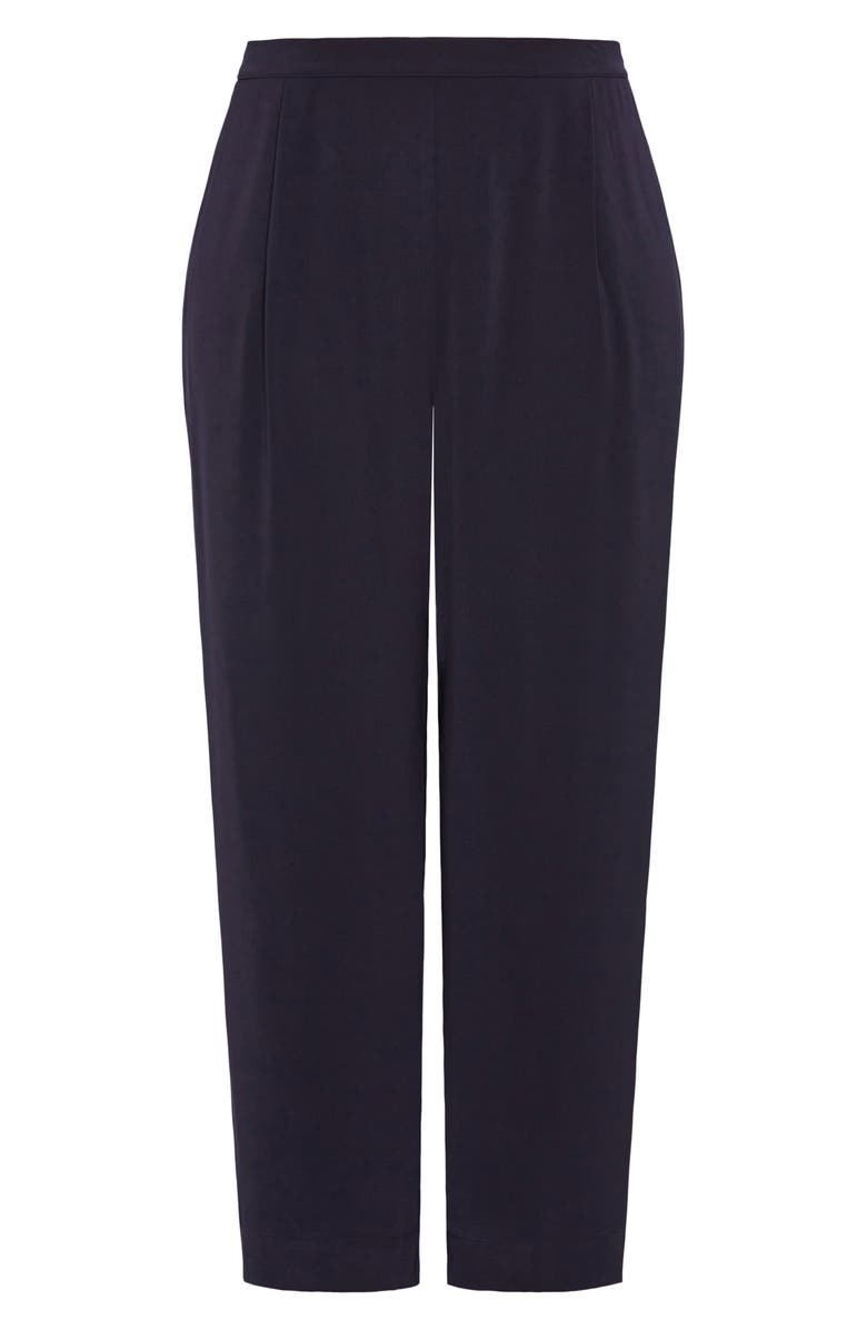 City Chic Brigitta Pull-On Wide Leg Pants, Alternate, color, Navy