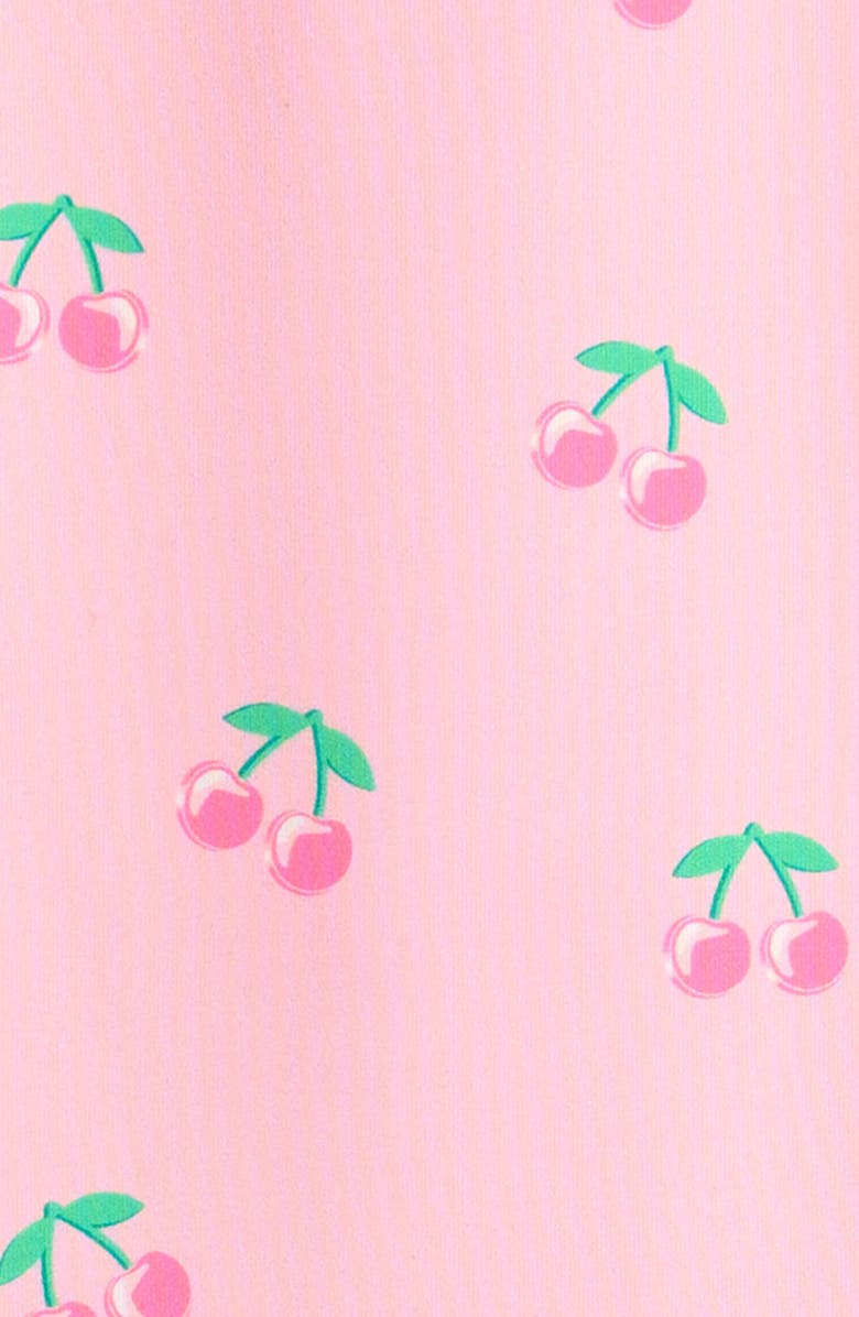 MILES THE LABEL Ruffle Long Sleeve One-Piece Rashguard Swimsuit, Alternate, color, Light Pink