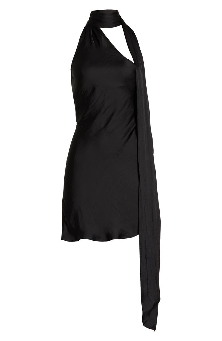 Steve Madden Vava Sleeveless Tie Neck Open Back Dress, Alternate, color, 