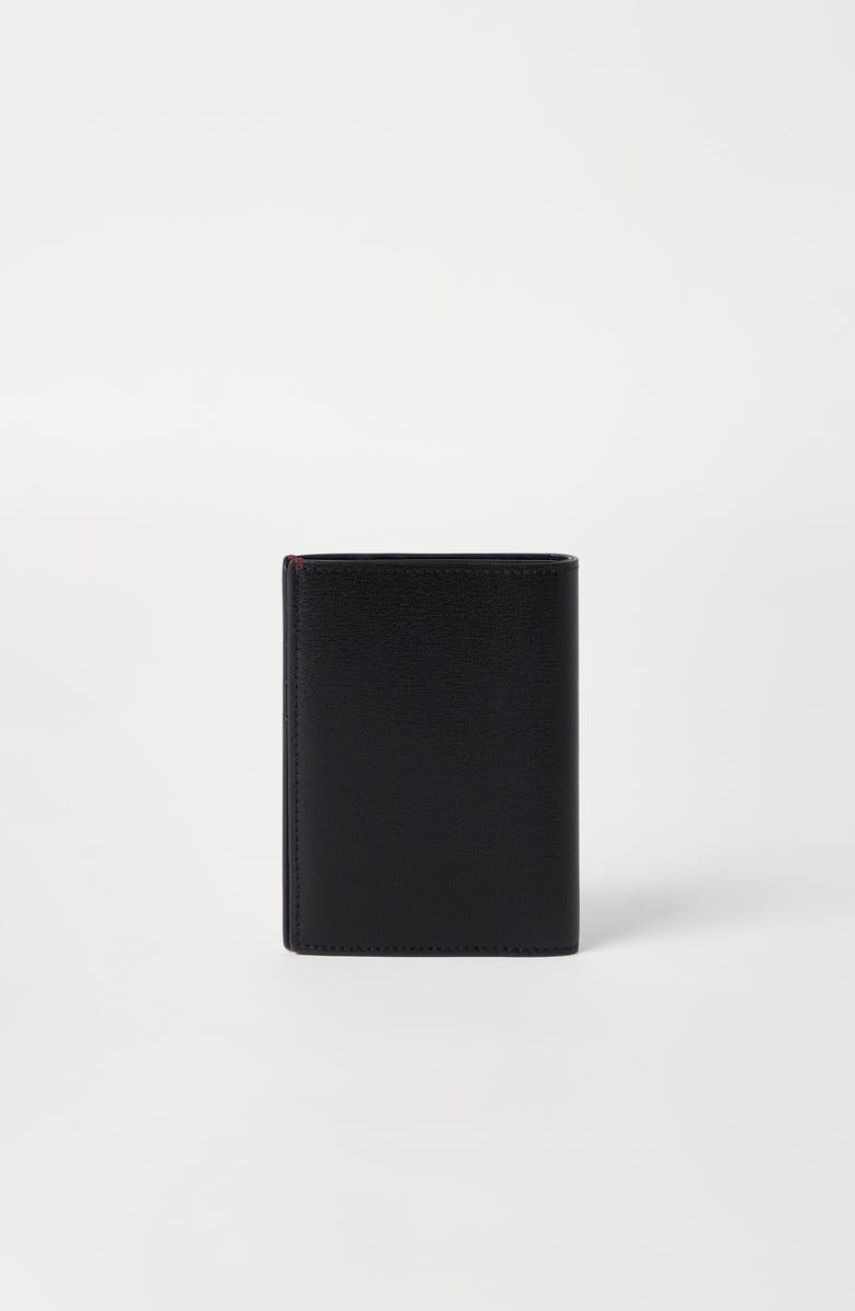 Brunello Cucinelli Capretta passport holder, Alternate, color, Black