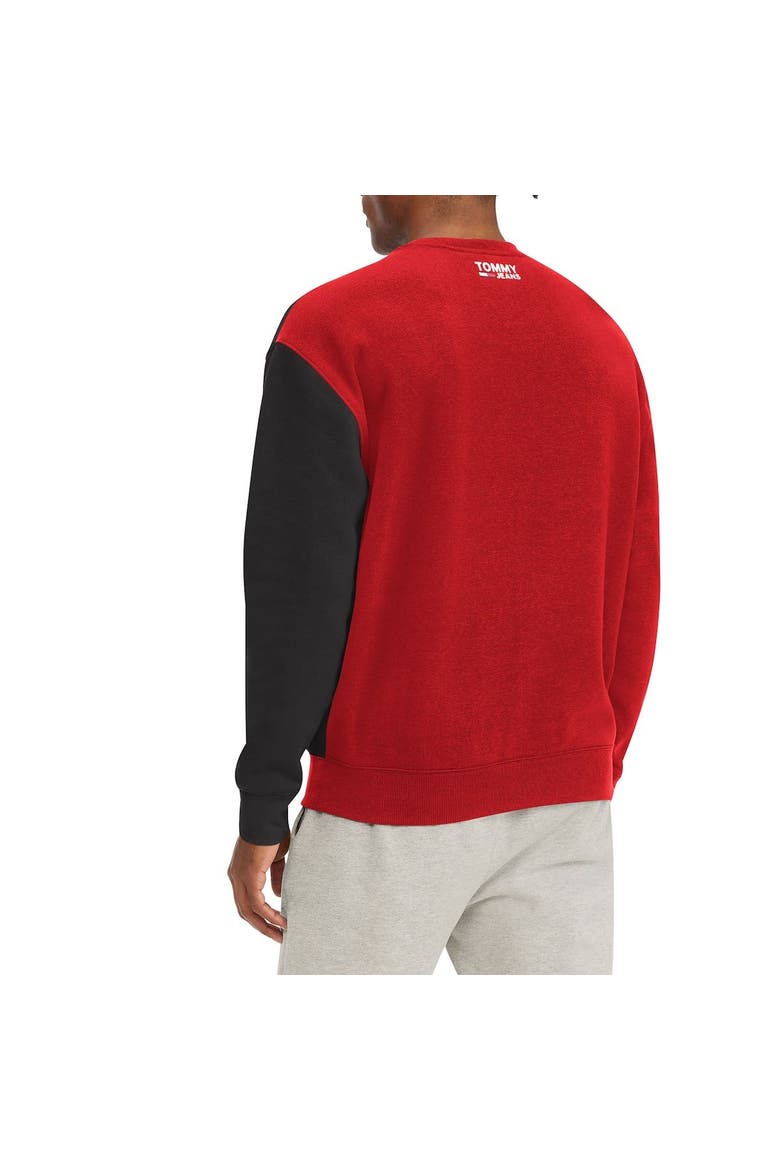 Men's Tommy Jeans Red/Black Chicago Bulls Keith Split Pullover Sweatshirt, Alternate, color, Red