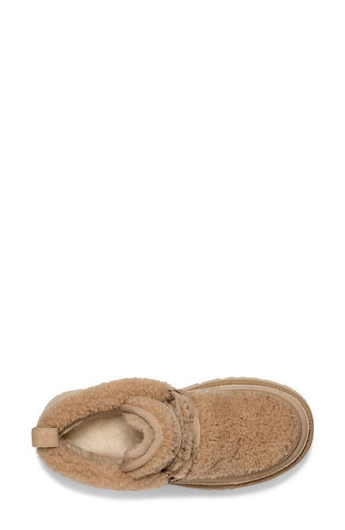 Ugg ® Classic New Heights Genuine Shearling Lace-up Bootie In Sand