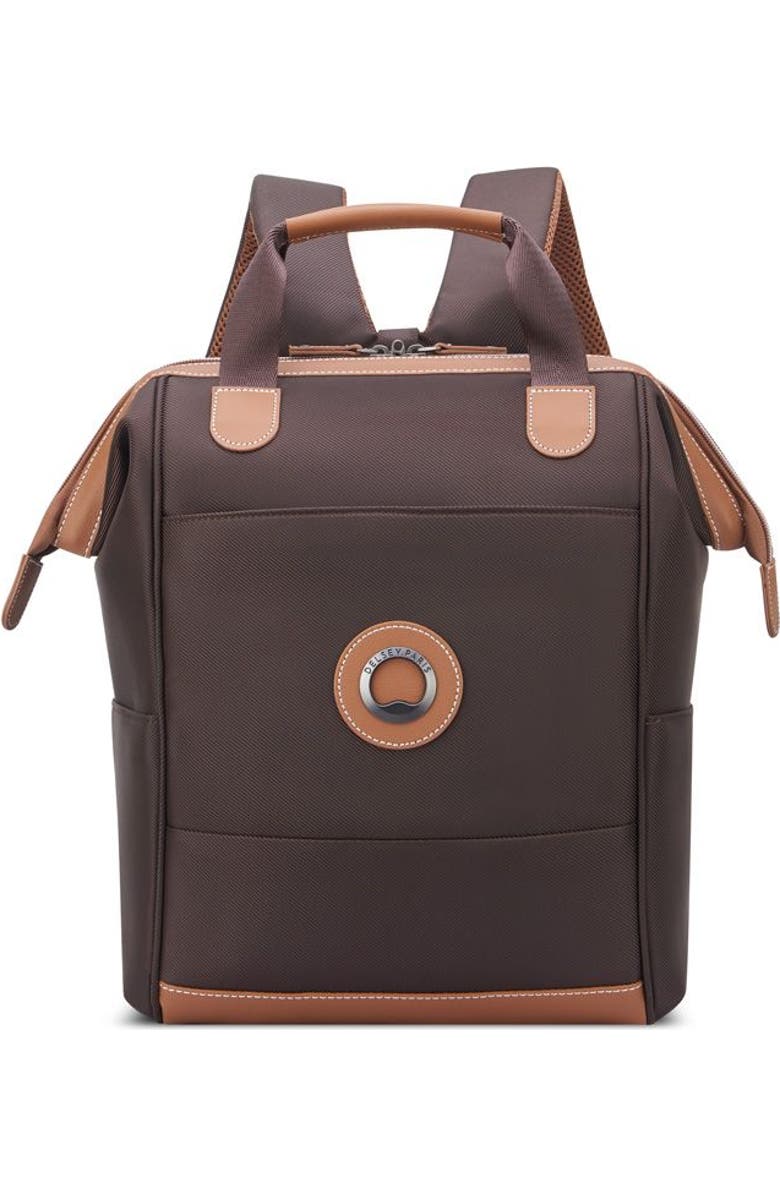 Delsey Paris Chatelet 2.0 Tote Travel Backpack Bag, Main, color, Chocolate