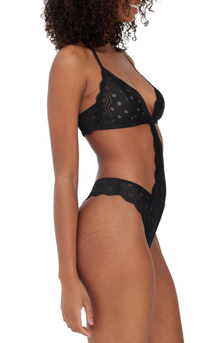 Skarlett Blue Smitten Lace Teddy, Alternate, color, 