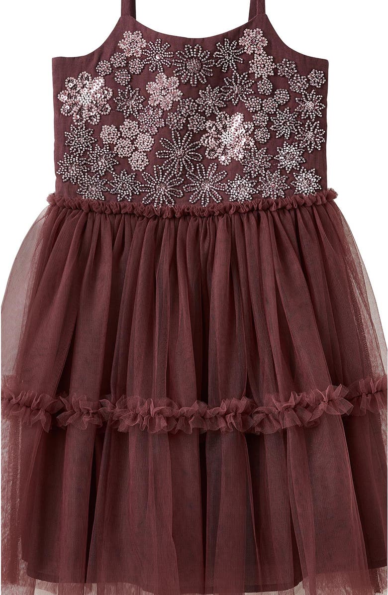 Cotton On Kids Kid's Isabella Dress Up Dress, Alternate, color, Bordeaux Floral