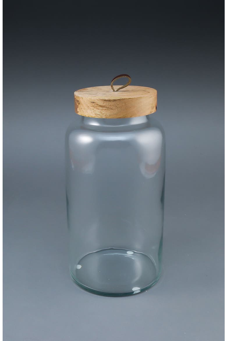 Glass Canister, Alternate, color, CLEAR/ BROWN