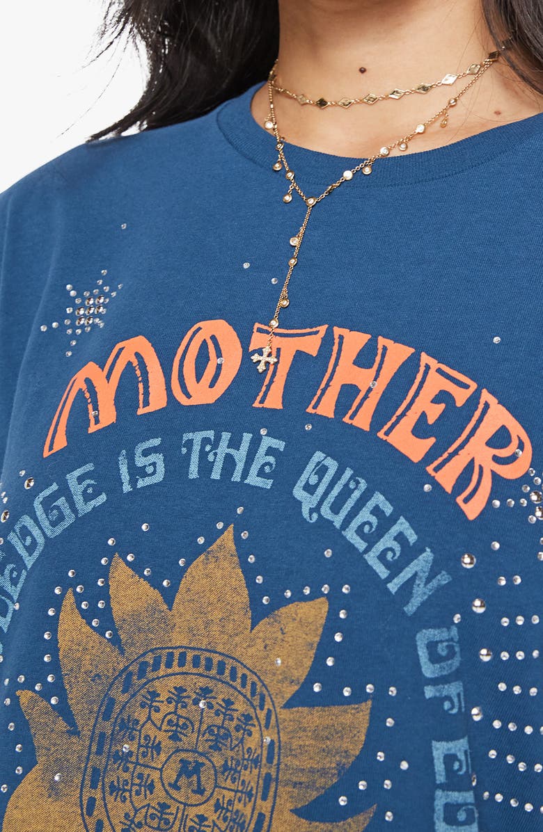 MOTHER The Rowdy Embellished Graphic T-Shirt, Alternate, color, Mother Savior