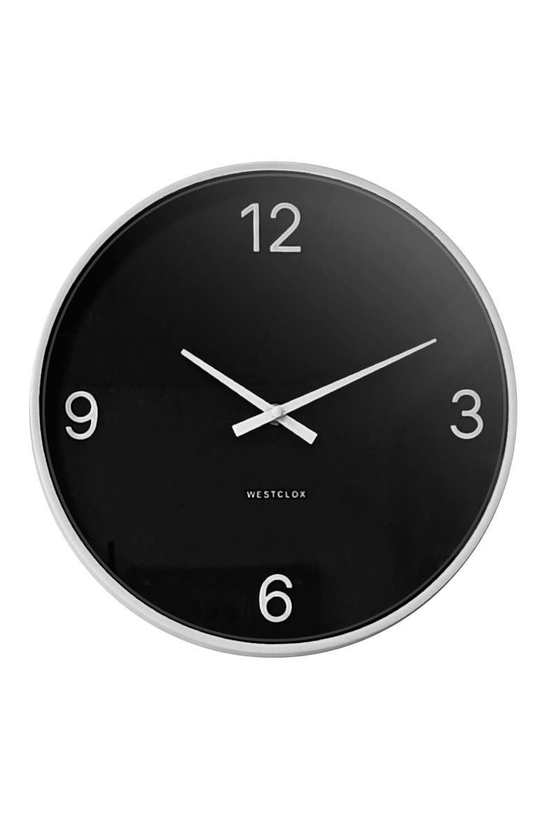 20-Inch Modern Wall Clock, Main, color, BLACK AND WHITE