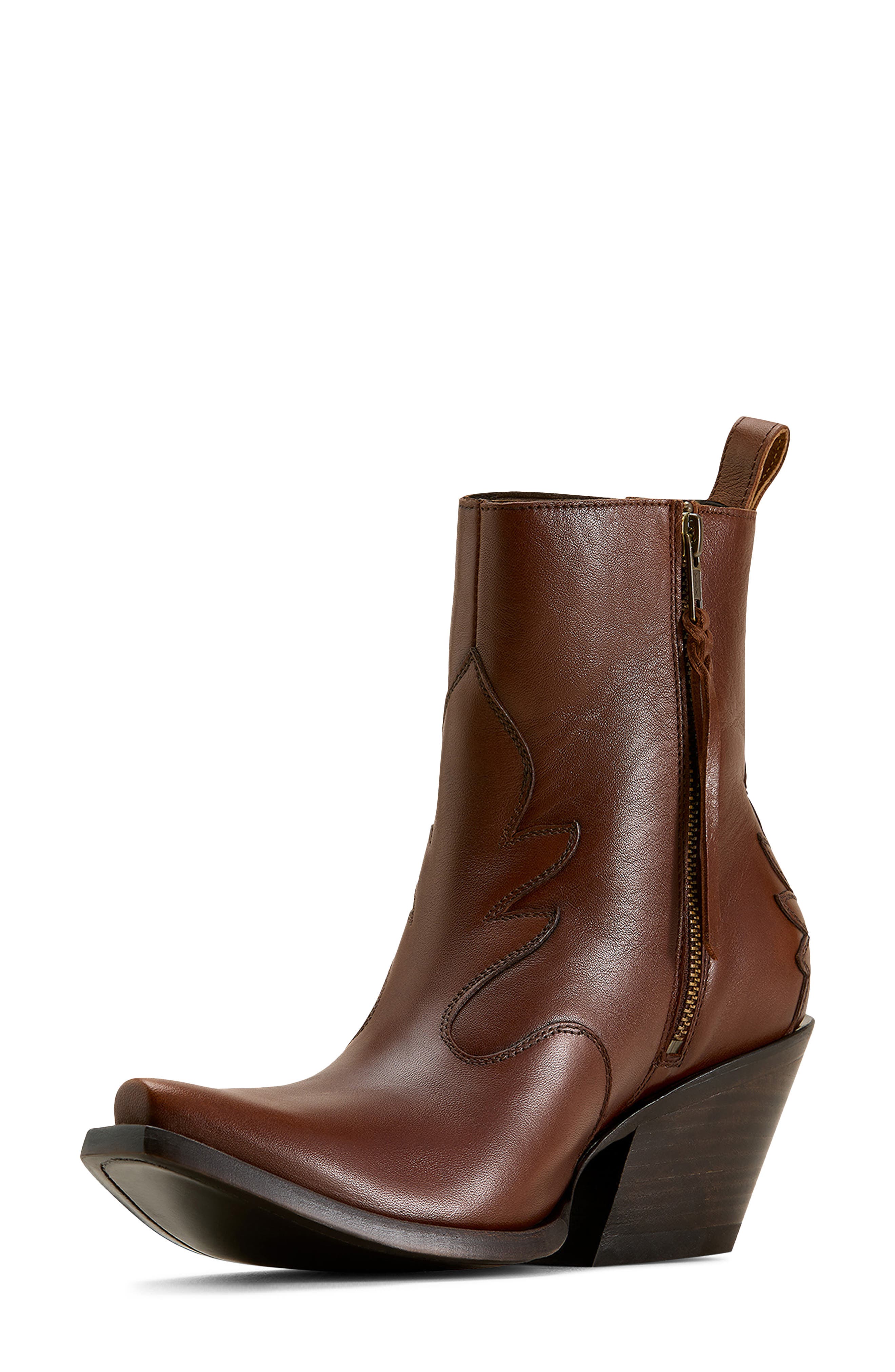 Ariat Jade X Toe Cowyboy Boot, Alternate, color, Vintage Amberwood
