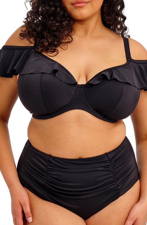 Plain Sailing Ruffle Underwire Bikini Top (Plus)