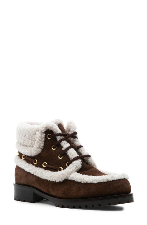 275 Central Zoe Faux Fur Trim Boot In Brown