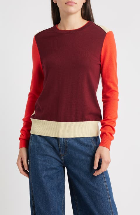 Taron Colorblock Wool Sweater