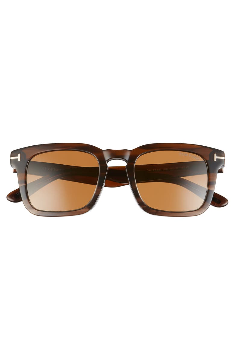 TOM FORD Dax 50mm Square Sunglasses, Alternate, color, 