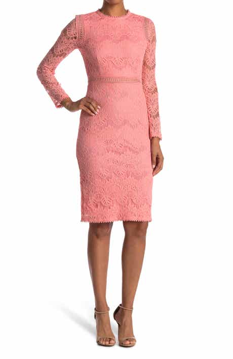 Love By Design Lace Long Sleeve Midi Dress