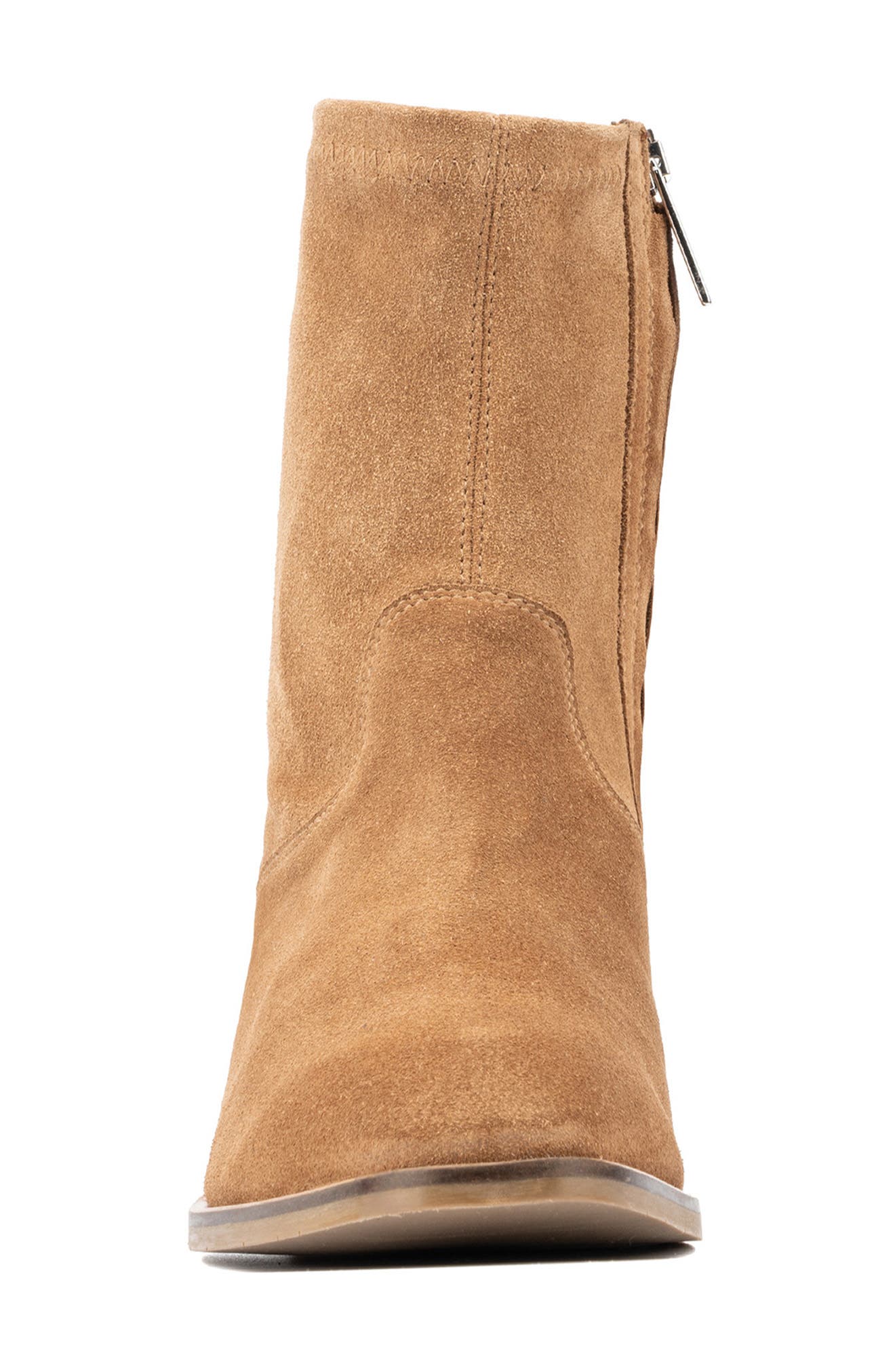Renza Block Heel Zip Bootie, Alternate, color, WHISKEY