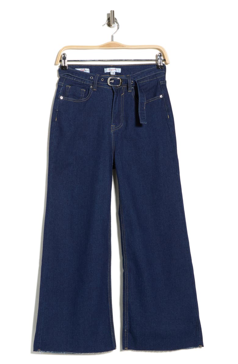Vigoss Dylan Belted Wide Leg Jeans, Main, color, Rinse