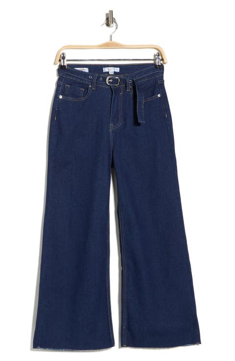 Dylan Belted Wide Leg Jeans