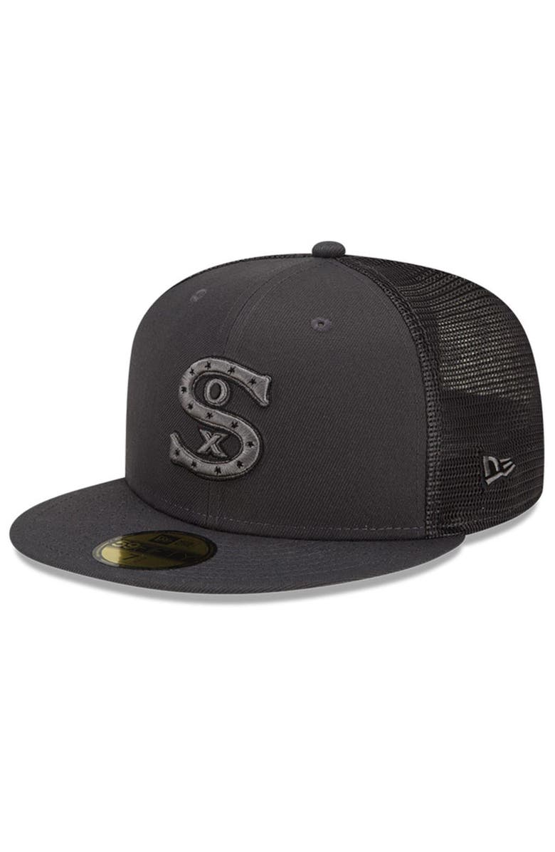 New Era Men's New Era Graphite Chicago White Sox 2022 Batting Practice 59FIFTY Fitted Hat, Main, color, 