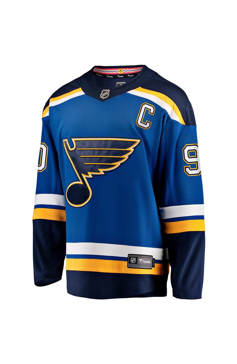 FANATICS Men's Fanatics Branded Ryan O'Reilly Blue St. Louis Blues Home Captain Premier Breakaway Player Jersey, Alternate, color,