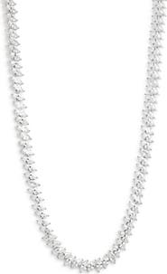 Nordstrom Marquise Cubic Zirconia Eternity Necklace