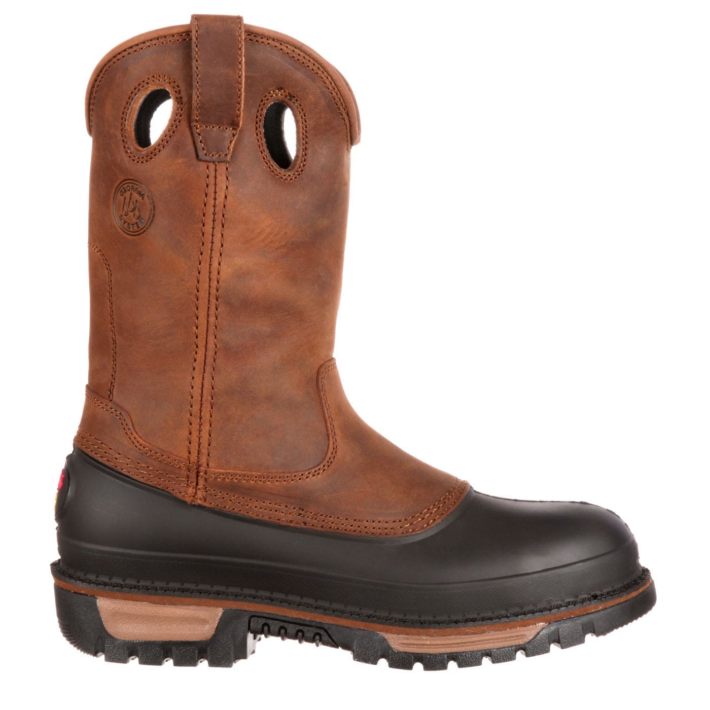 Georgia Boot Steel Toe Wellington, Main, color, Brown