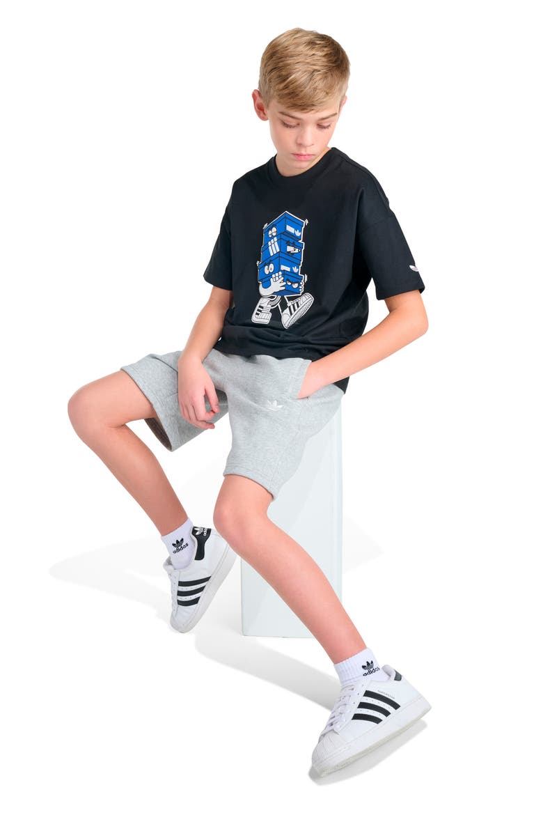 Kids' Essential Sweat Shorts, Alternate, color, GREY HEATHER