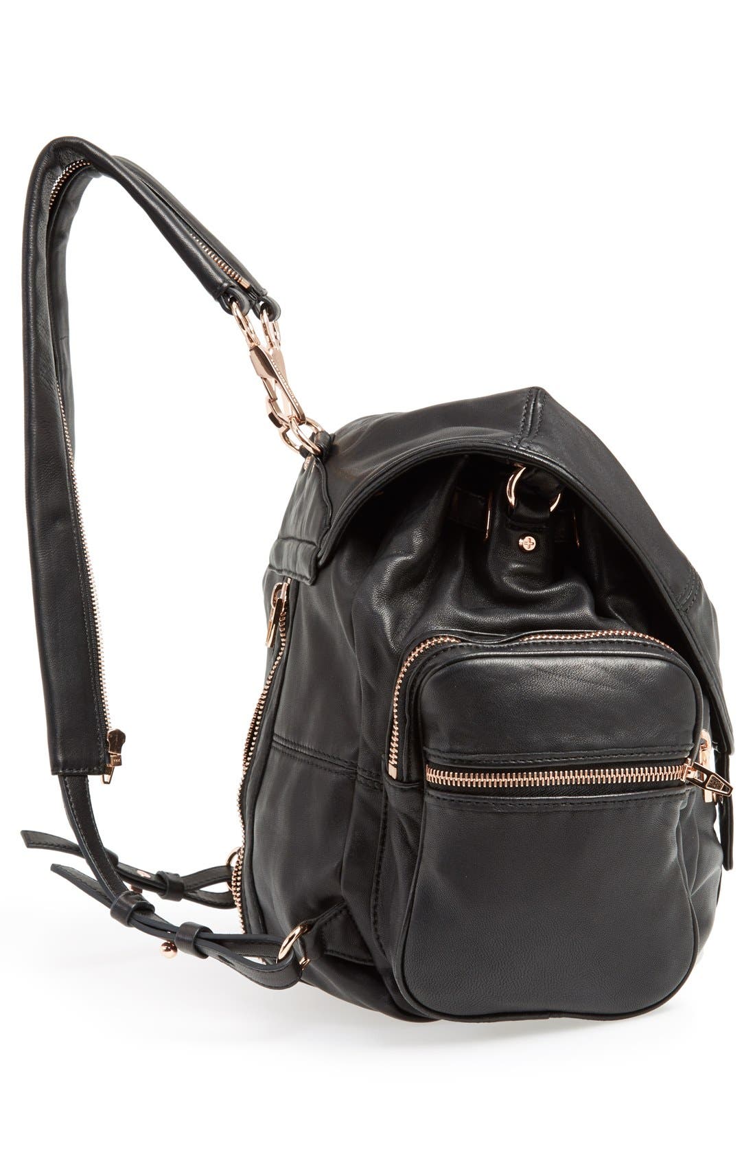 Alexander Wang 'Marti - Rose Gold' Leather Backpack, Alternate, color, 