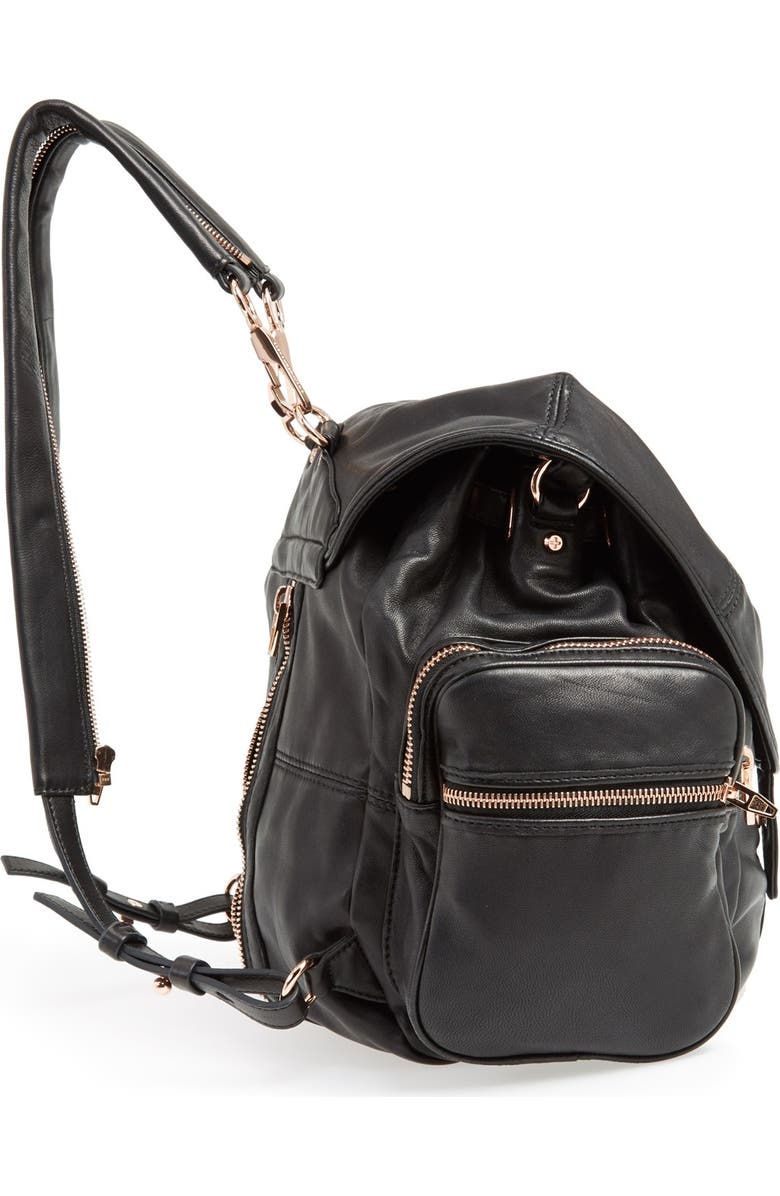 Alexander Wang 'Marti - Rose Gold' Leather Backpack, Alternate, color,