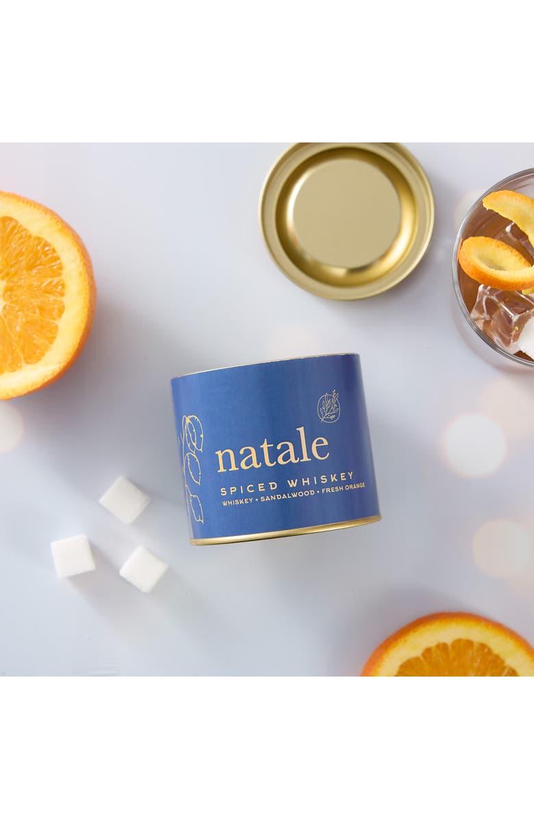 VIA MERCATO Natale Spiced Whiskey Candle, Alternate, color, Blue