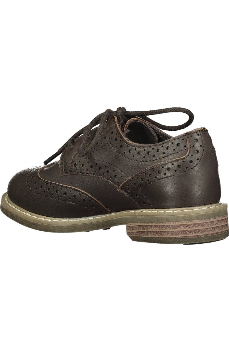 Hope & Henry Boys Leather Wingtip Oxford, Brown, Alternate, color, Brown