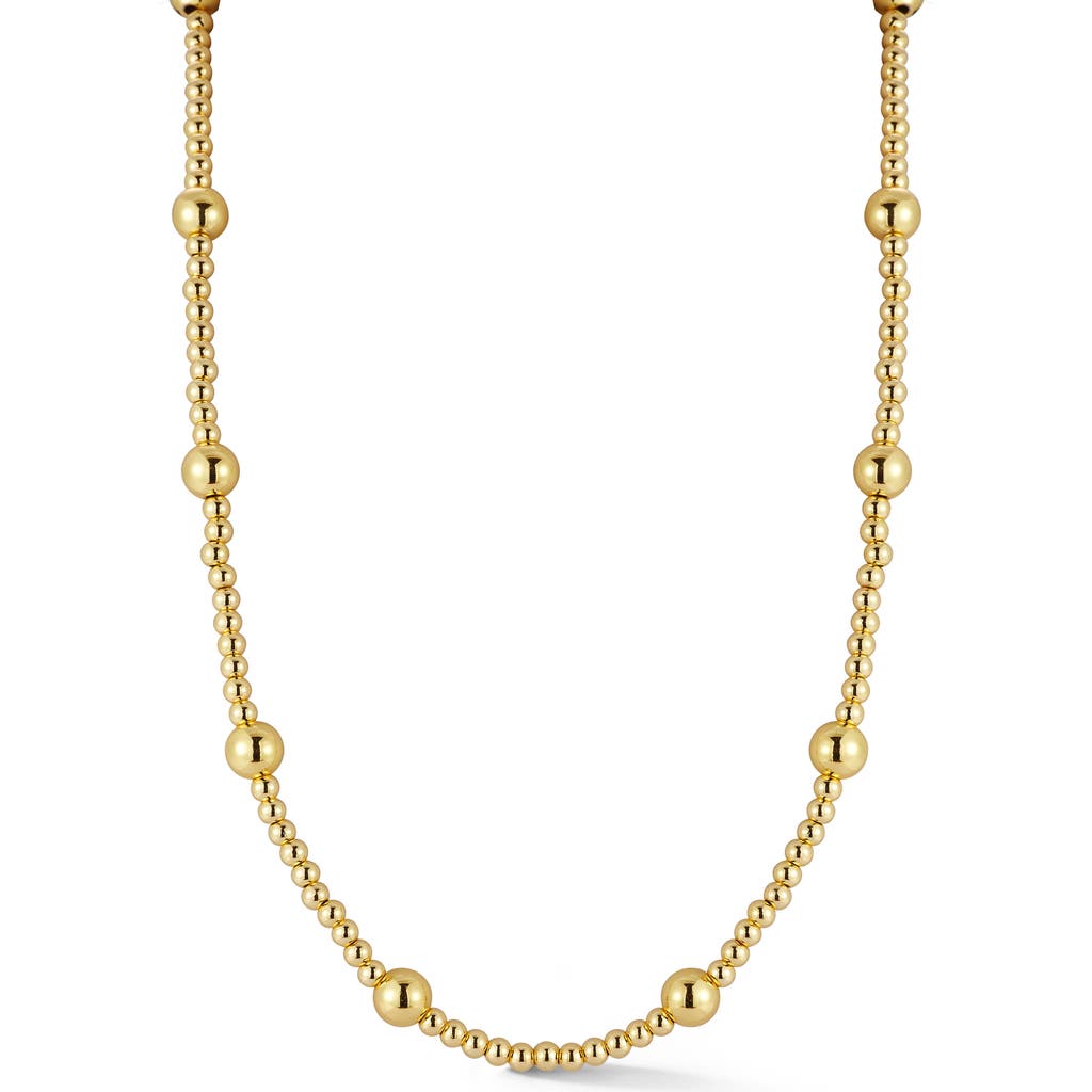 Glaze Jewelry Ball Necklace In Gold