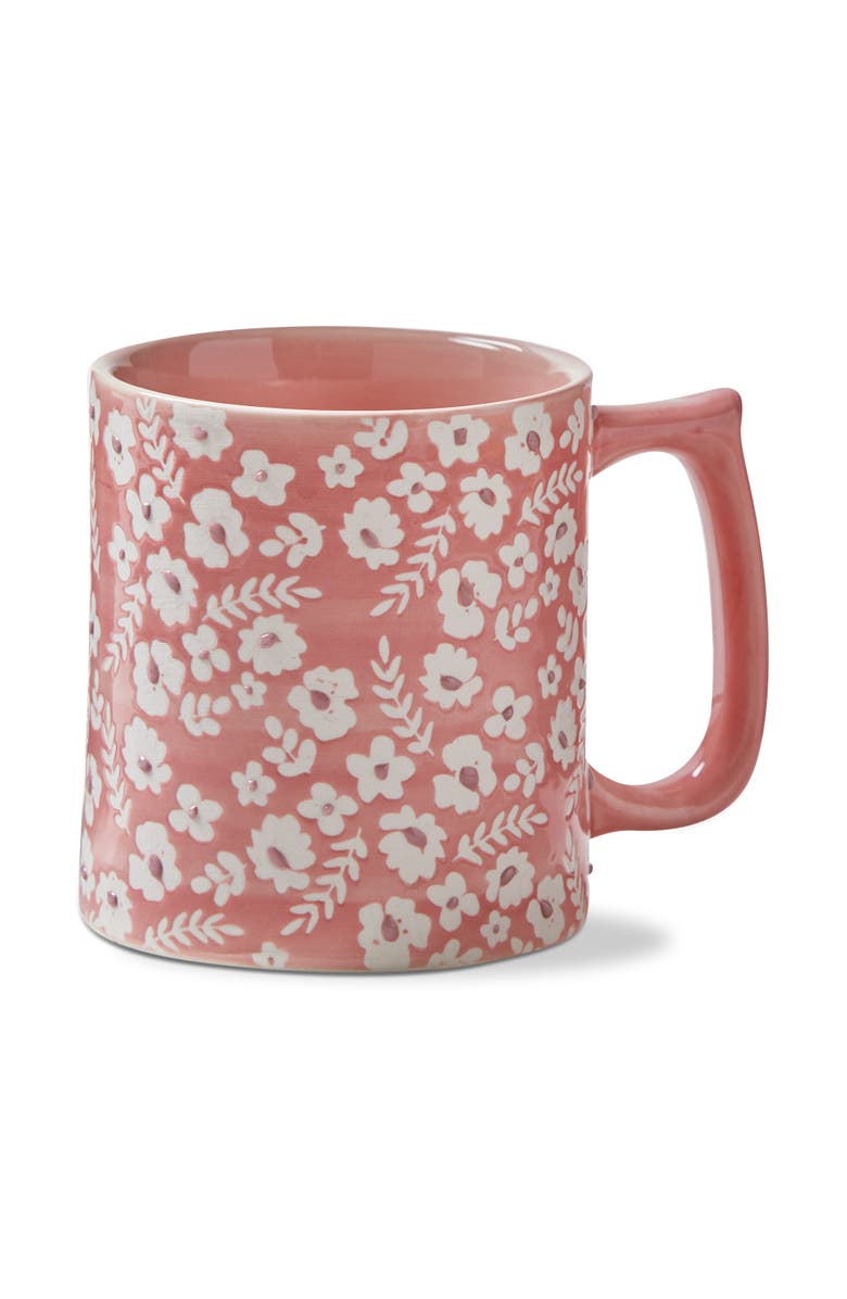 tag Evelyn Mug Pink Stoneware Everyday, Main, color, Pink