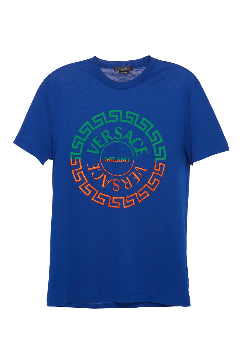 Bicolor Logo Graphic Tee, Alternate, color, BLUE MULTI